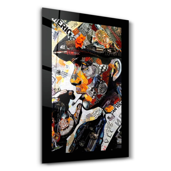 Wallity Pintura Decorativa de Vidrio Templado Multicolor 46 x 72 cm Wallity Pintura Decorativa de Vidrio Templado Multicolor 46 x 72 cm